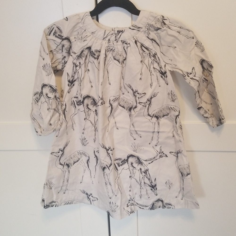 Beautiful Baby Gap Deer Dress sz tdlr 4